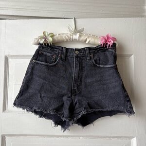 Black Denim Women Shorts